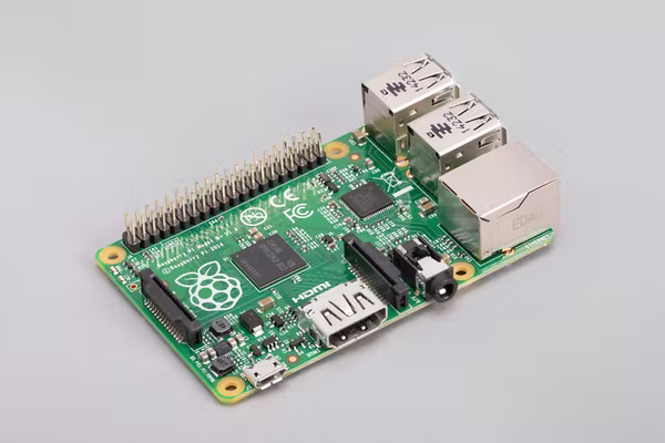 An image of the Raspberry Pi 1 model B+