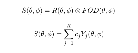 Spherical deconvolution equation