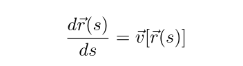 Streamline propagation equation