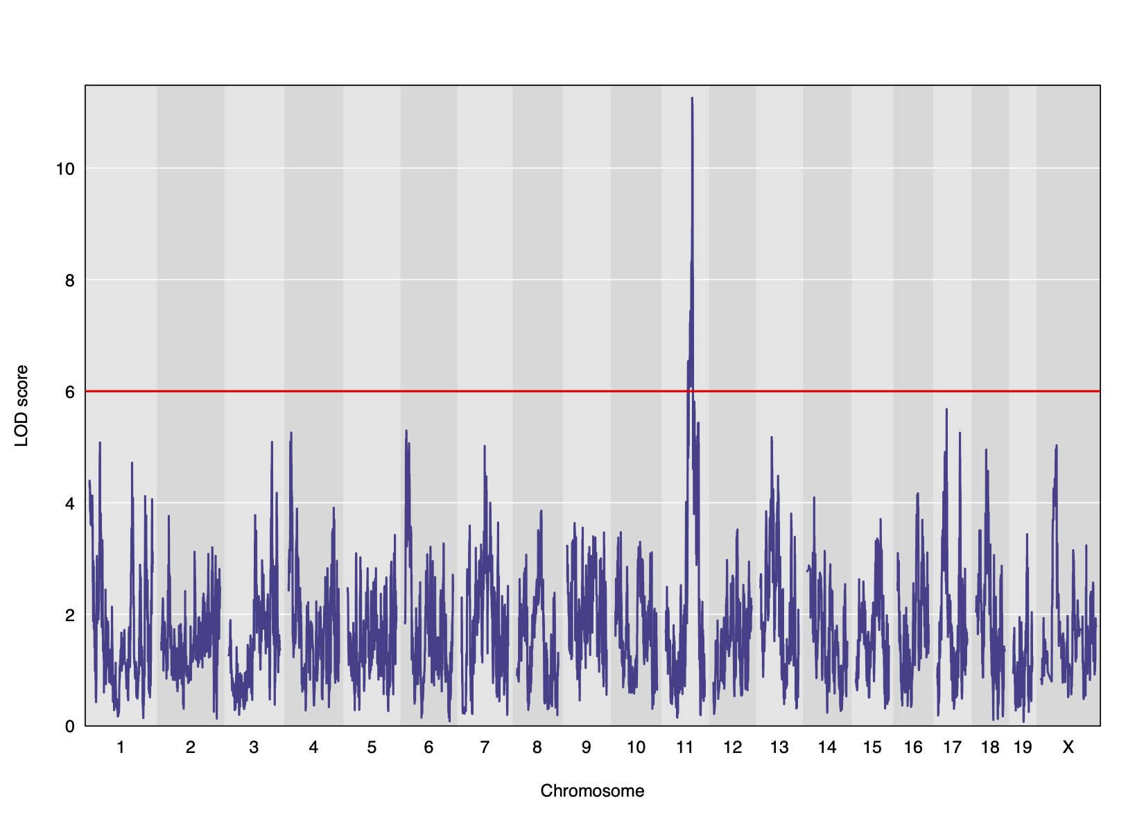 Insulin AUC QTL plot