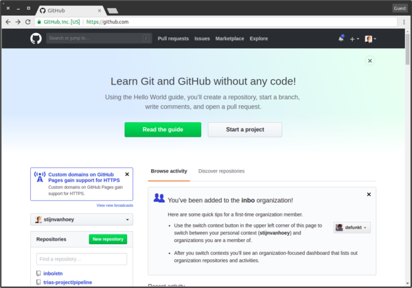 Create a repo on Github