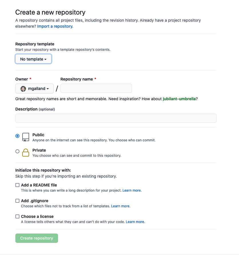 new repository on github
