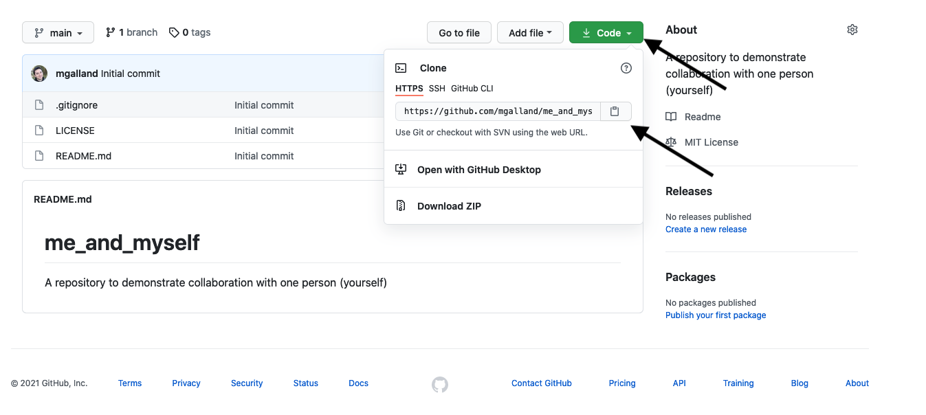 new vcs project in RStudio