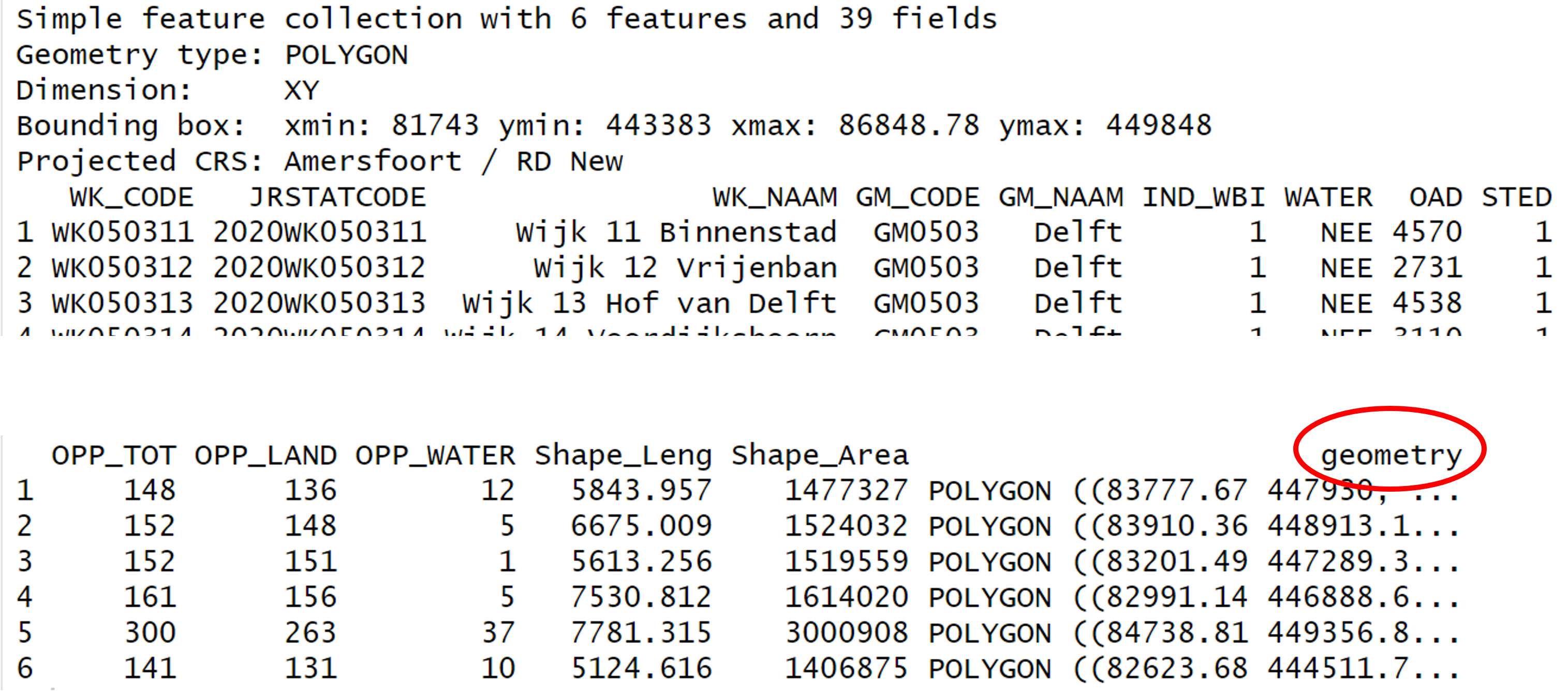 Geometry in R