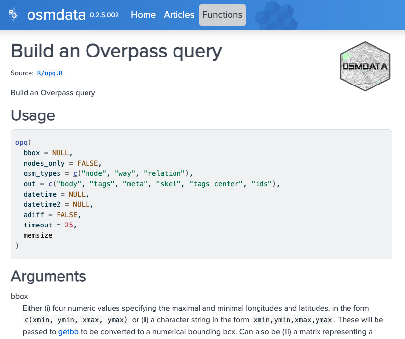 The Overpass Query Documentation page