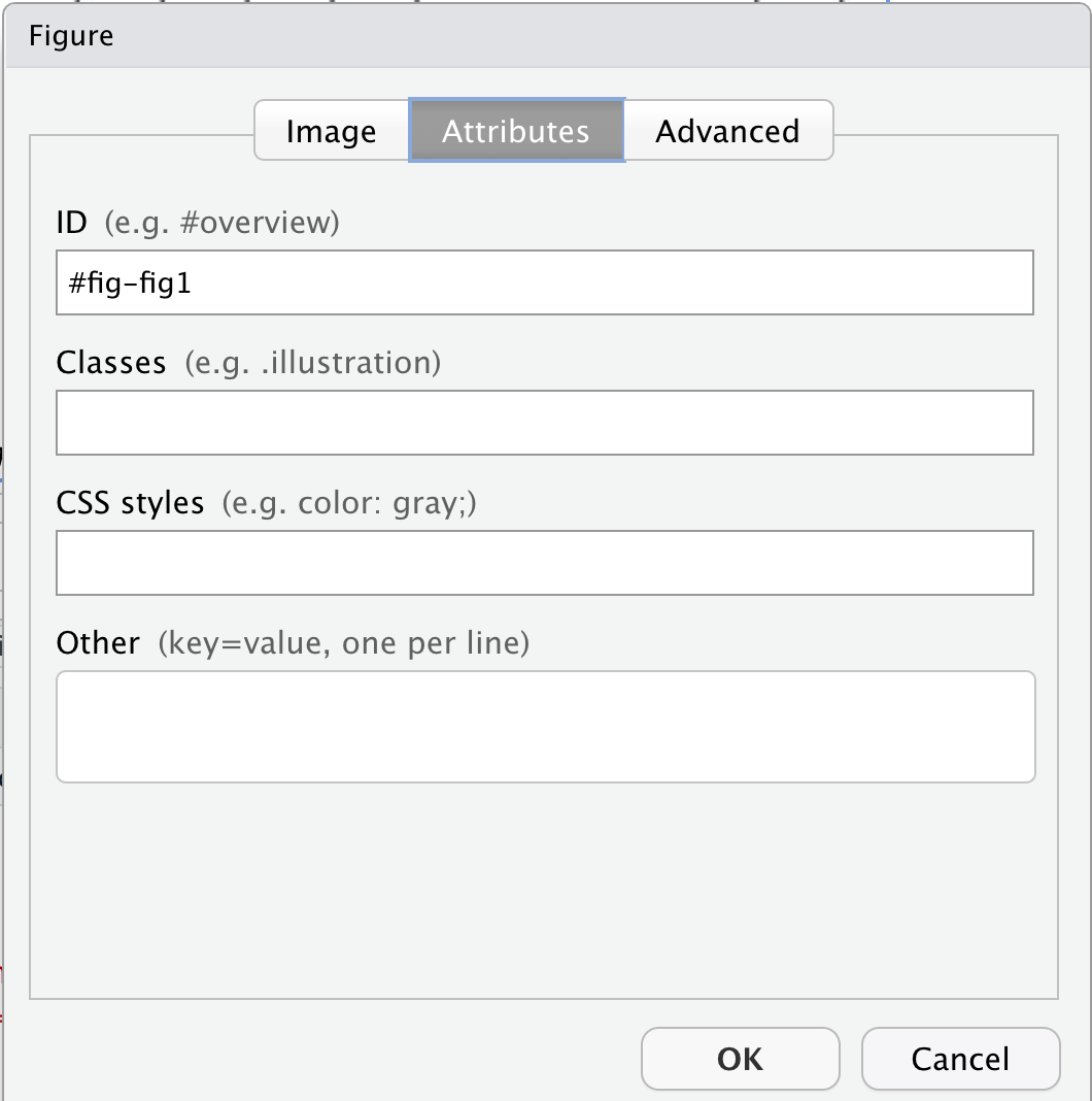 Inserting cross-referencing